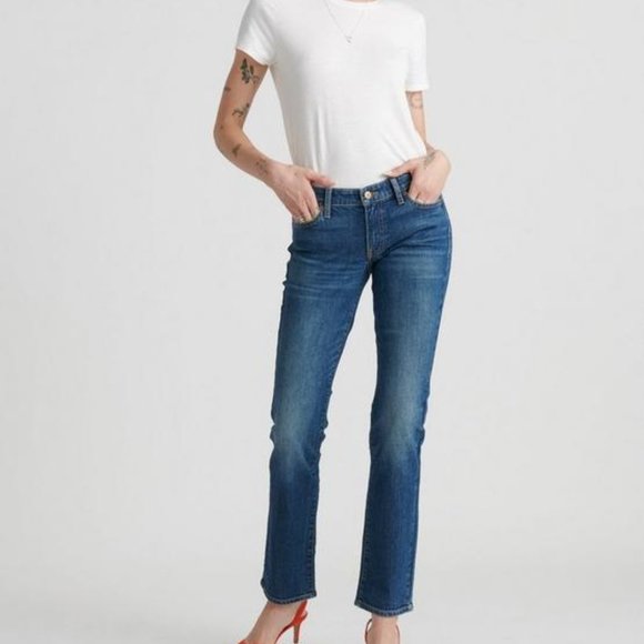 Lucky Brand Denim - Lucky Brand Brooke Straight Mid-Rise Dark Jeans